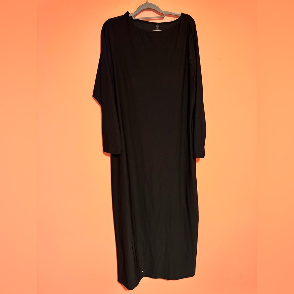 Elegant Black Long Sleeve Dress